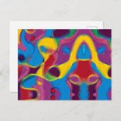 Betrunken auf Candy Postkarte (Vorne/Hinten)