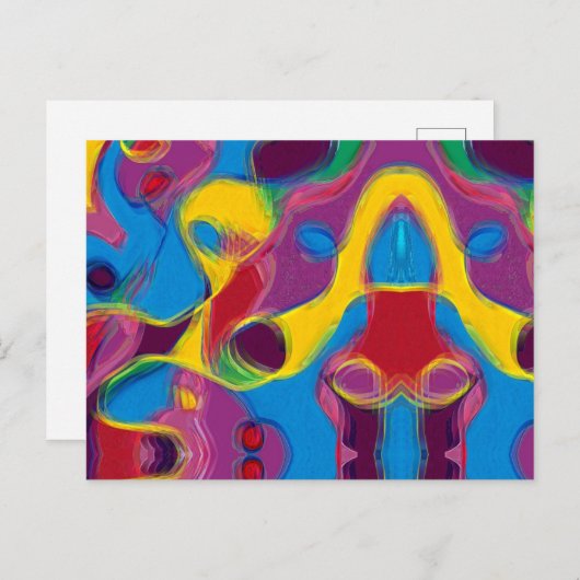 Betrunken auf Candy Postkarte (Vorne/Hinten)