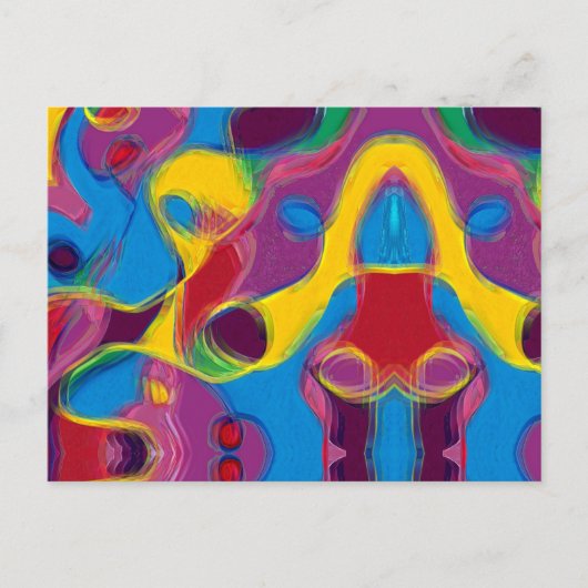 Betrunken auf Candy Postkarte (Vorderseite)