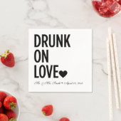 Betrunken auf der Liebe Hochzeit von Napkins Serviette (Beispiel)