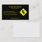 Betrunken auf Freiheits-Karten Visitenkarte (Vorne/Hinten)