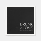 Betrunken bei Hochzeiten in der Liebe Serviette (Vorderseite)