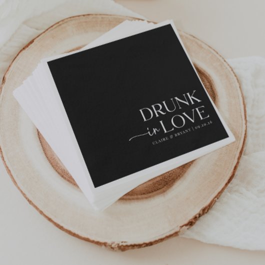 Betrunken bei Hochzeiten in der Liebe Serviette