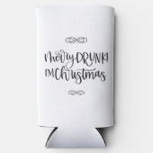 Betrunken bin ich Weihnachten | Funny Drink Spaß Selters Dosenkühler (Vorderseite)