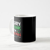 Betrunken bin ich Weihnachten Weihnachten Weihnach Kaffeetasse (Vorderseite Links)