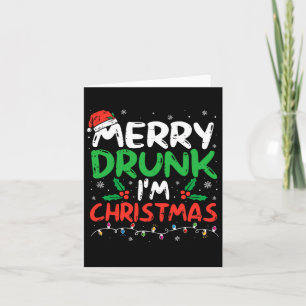 Betrunken bin ich Weihnachten Weihnachten Weihnach Karte