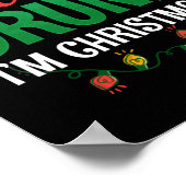 Betrunken bin ich Weihnachten Weihnachten Weihnach Poster (Ecke)