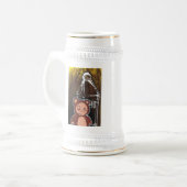 Betrunken-Brown-Bier-Tasse Bierglas (Vorderseite Links)