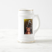 Betrunken-Brown-Bier-Tasse Bierglas (VorderseiteRechts)