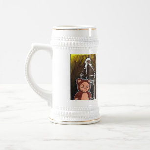Betrunken-Brown-Bier-Tasse Bierglas