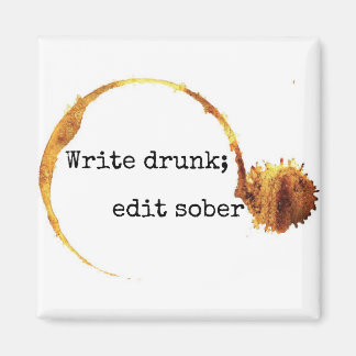Betrunken Edit Sober Peter De Vries Quote Magnet s