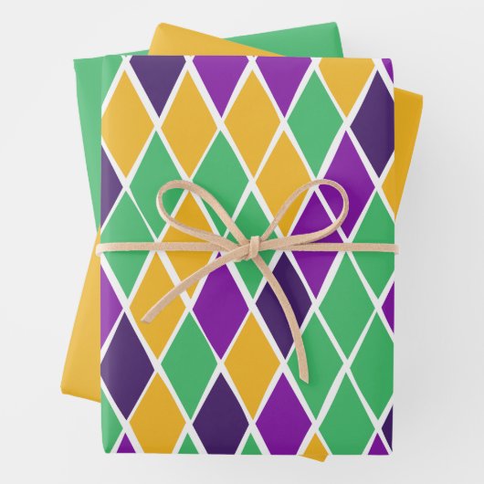 Betrunken Harlequin Geschenkpapier Set (Beispiel)