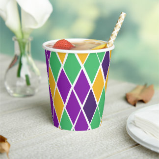 Betrunken Harlequin Pappbecher