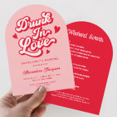 Betrunken im Junggeselinnen-Abschied der Liebe Einladung