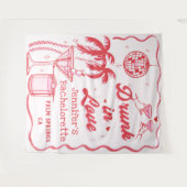 Betrunken im Junggeselinnen-Abschied der Liebe Wandteppich (Vorderseite (Horizontal))