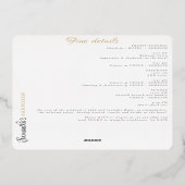 Betrunken in der Liebe Champagner Tower Junggeseli Folieneinladung (Rückseite)