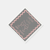 Betrunken in der Liebe, individuell auf Pink und G Serviette (Ecke)