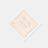 Betrunken in der Liebe personalisieren Monogram We Serviette (Ecke)