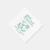 Betrunken in der Liebe Personalisierte Diskothek C Serviette (Ecke)