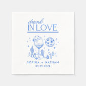 Betrunken in der Liebe Personalisierte Diskothek C Serviette (Vorderseite)