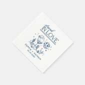 Betrunken in der Liebe Personalisierte Diskothek C Serviette (Ecke)