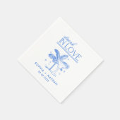 Betrunken in der Liebe Personalisierter Strand Hoc Serviette (Ecke)