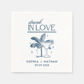 Betrunken in der Liebe Personalisierter Strand Hoc Serviette (Vorderseite)