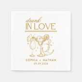 Betrunken in der Liebe Personalisierter Strand Hoc Serviette (Vorderseite)