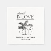 Betrunken in der Liebe Personalisierter Strand Hoc Serviette (Vorderseite)