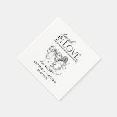 Betrunken in der Liebe Personalisierter Strand Hoc Serviette (Ecke)