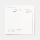 Betrunken in der Liebe Wedding Napkins - Elegantes Serviette (Vorderseite)