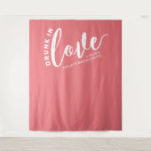 Betrunken in Liebe Bachelorette Empfang Wandteppich (Vorderseite)