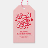 Betrunken in Liebe Bachelorette Gefallen Geschenkanhänger (Vorderseite)