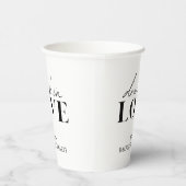 Betrunken in Liebe Bachelorette Pappbecher (Rechts)