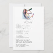 Betrunken in Liebe Bachelorette Wochenende Einladung (Rückseite)