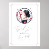 Betrunken in Liebe Brautparty Willkommen Poster (Vorne)