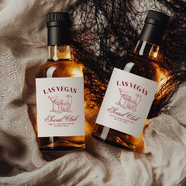 Betrunken in Liebe Cocktails Bacheloretto Alkoholflaschenetikett