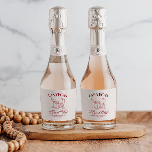 Betrunken in Liebe Cocktails Junggesellinnenabschi Schaumweinetikett