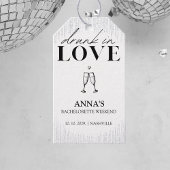 Betrunken in Liebe Glitzer Bachelorette Geschenkanhänger
