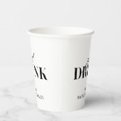 Betrunken in Liebe | Nur betrunken Bachelorette Pappbecher (Rechts)