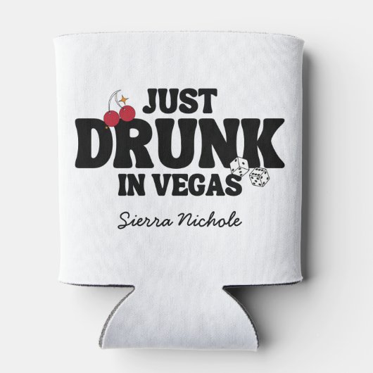 Betrunken in Vegas Bachelorette Dosenkühler (Rückseite)