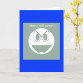 Betrunken mit Power - Karte (Gelbe Blume)