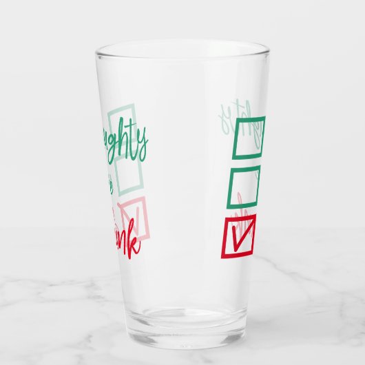 Betrunken, nicht unschön oder schön | Funny Christ Glas (Links)