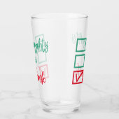 Betrunken, nicht unschön oder schön | Funny Christ Glas (Rechts)