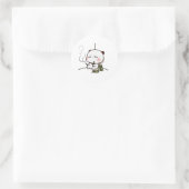 Betrunken Panda Runder Aufkleber (Tasche)