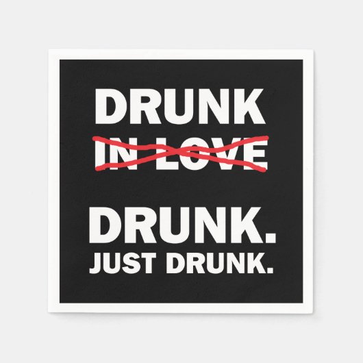 Betrunken Serviette (Vorderseite)