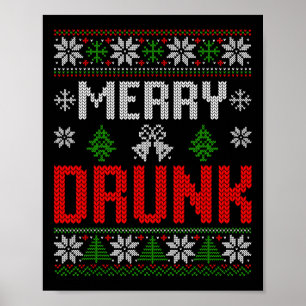 Betrunken sind wir Weihnachten, die Ugly Christma Poster