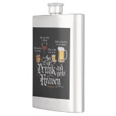 Betrunken werden und in den Himmel fahren (Irish D Flachmann (Links)