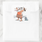 Betrunkene Aufkleber für den Santa (Tasche)