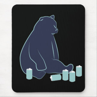Betrunkene Bärn-Mausunterlage Mousepad